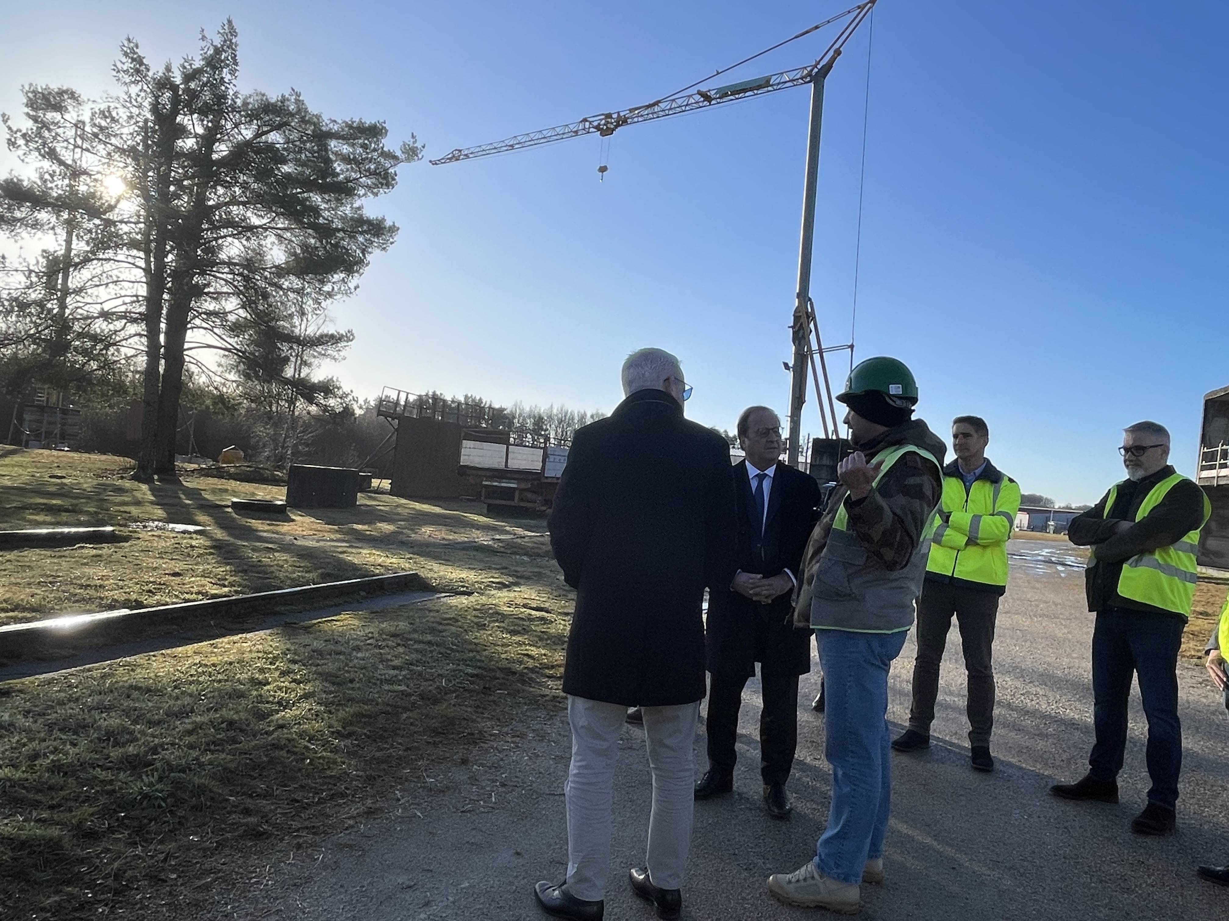 François Hollande en visite au centre Afpa d’Egletons