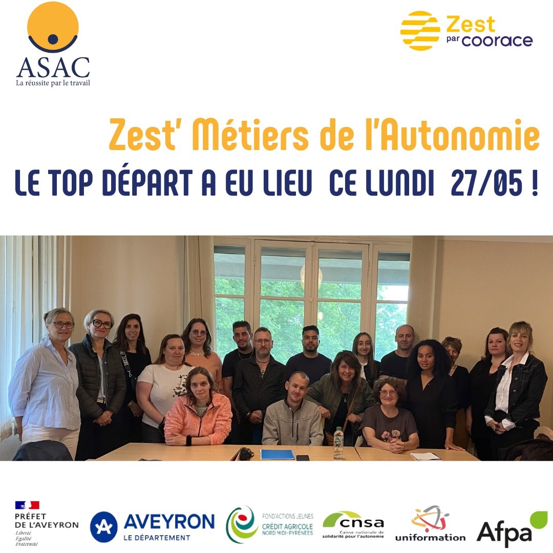 TOP DÉPART du Dispositif Zest’ sur les métiers de l’autonomie à l'Afpa de Rodez