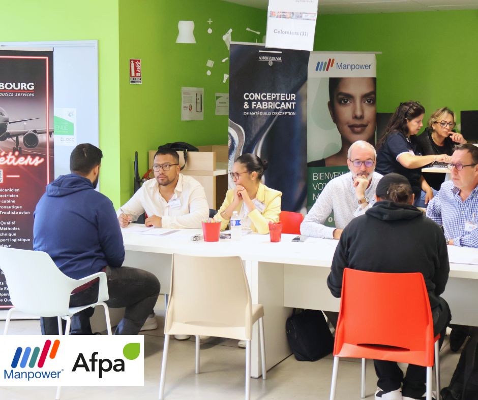 Retour sur le salon emploi des métiers de l'aéronautique avec Manpower à l'Afpa de Toulouse-Balma