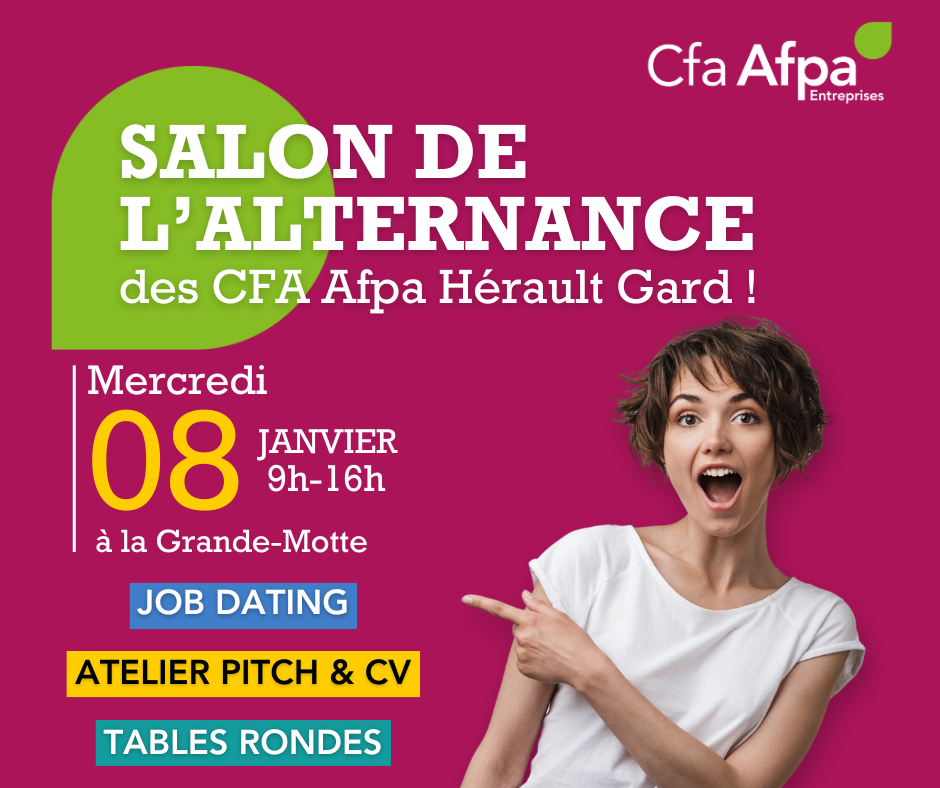 Salon alternance des CFA Afpa de l'Hérault et du Gard